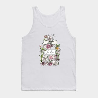 Pretty perfume bottle - Floral Tank Top